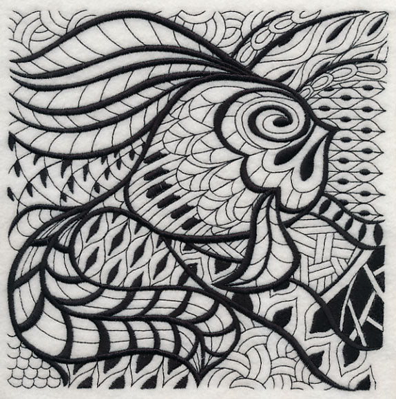 Undersea Elegance (Blackwork)