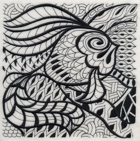 Undersea Elegance (Blackwork)