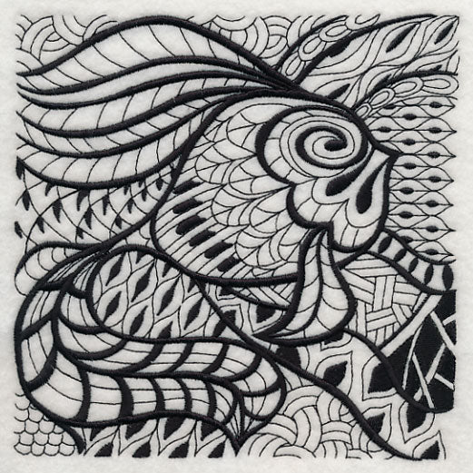 Undersea Elegance (Blackwork)