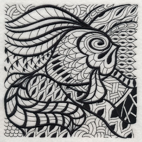 Undersea Elegance (Blackwork)