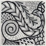 Swirling Elegance (Blackwork)