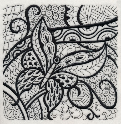 Butterfly Elegance (Blackwork)