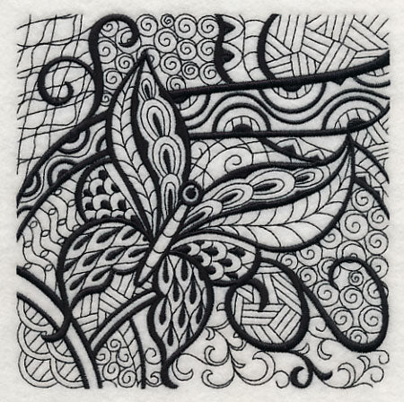 Butterfly Elegance (Blackwork)