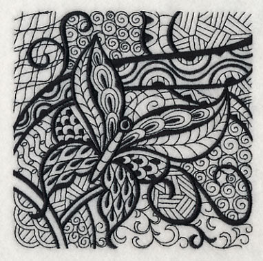 Butterfly Elegance (Blackwork)