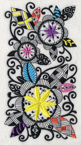 Blooming Flowers (Blackwork)