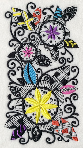 Blooming Flowers (Blackwork)