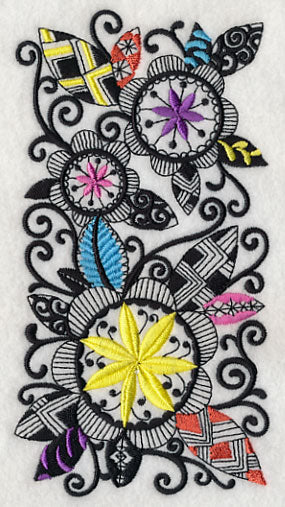 Blooming Flowers (Blackwork)