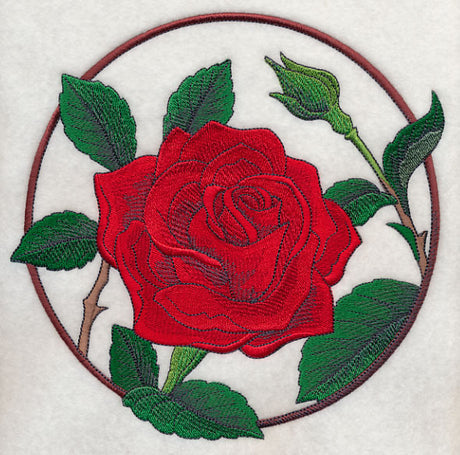 Elegant Flower Circle - Rose