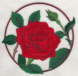 Elegant Flower Circle - Rose