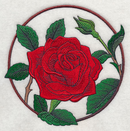 Elegant Flower Circle - Rose