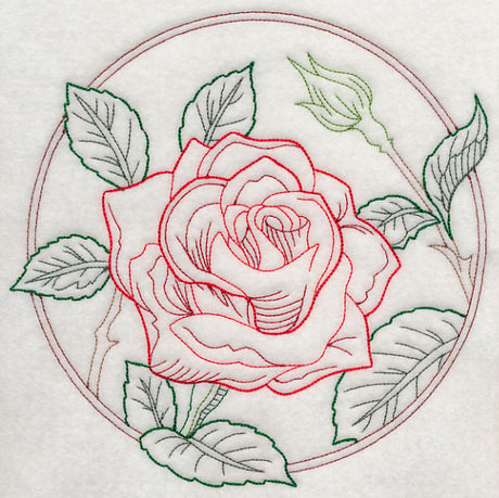 Elegant Flower Circle - Rose (Vintage)