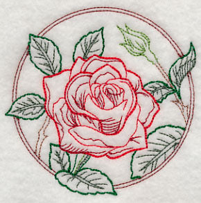 Elegant Flower Circle - Rose (Vintage)