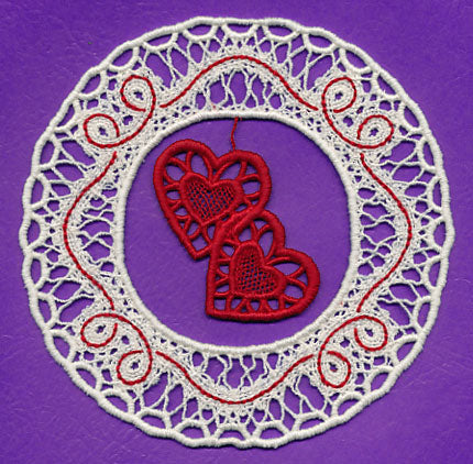 Two Hearts As One (Battenburg Lace)
