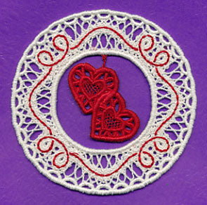 Two Hearts As One (Battenburg Lace)