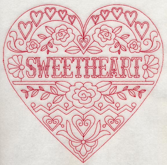 Sweetheart (Redwork)