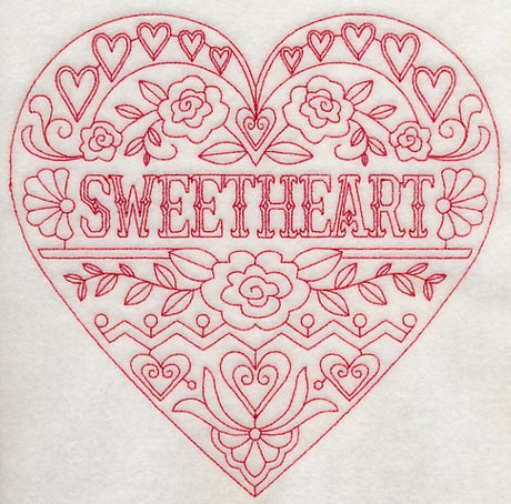 Sweetheart (Redwork)