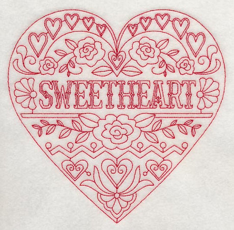 Sweetheart (Redwork)