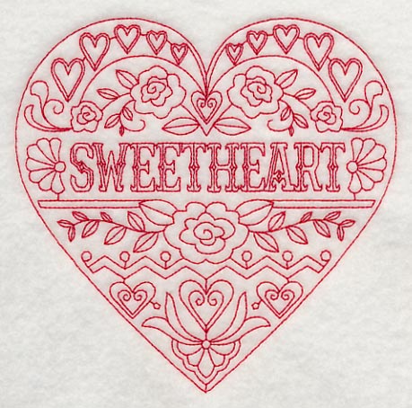 Sweetheart (Redwork)