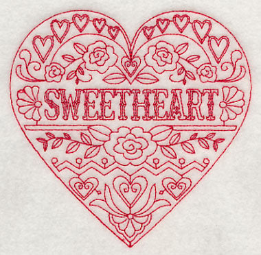 Sweetheart (Redwork)