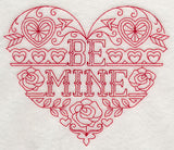 Be Mine (Redwork)