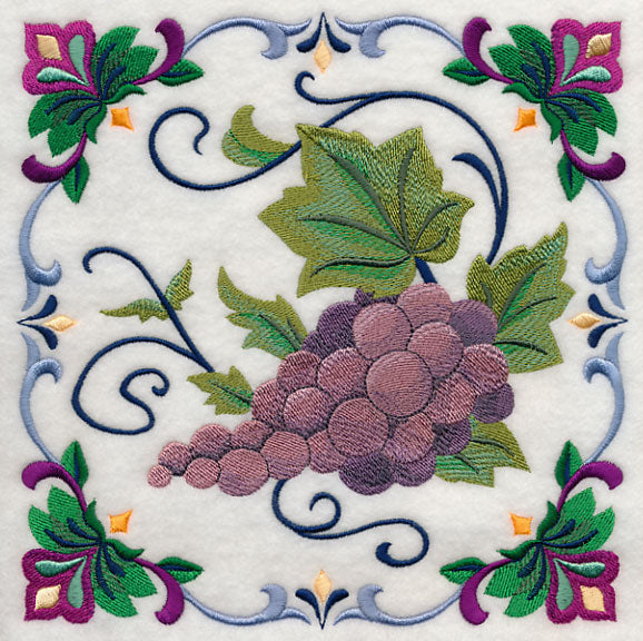Majolica Grape Square
