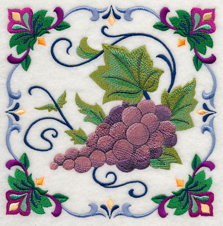 Majolica Grape Square