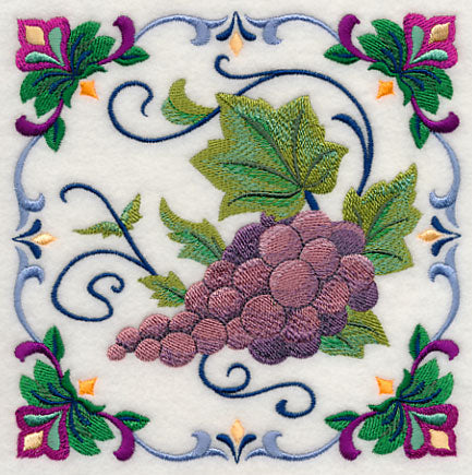 Majolica Grape Square