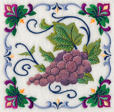 Majolica Grape Square