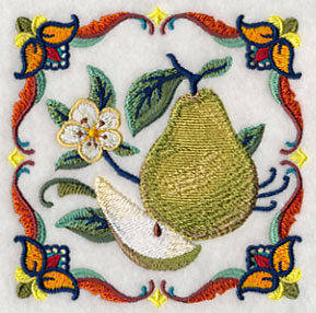 Majolica Pear Square