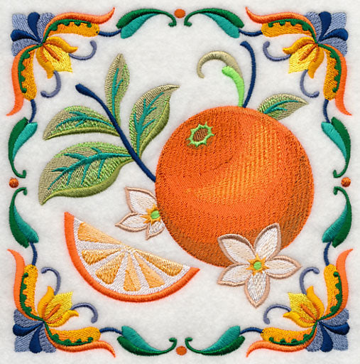 Majolica Orange Square