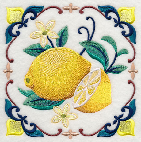 Majolica Lemon Square
