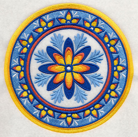 Majolica Flower Medallion