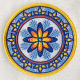 Majolica Flower Medallion