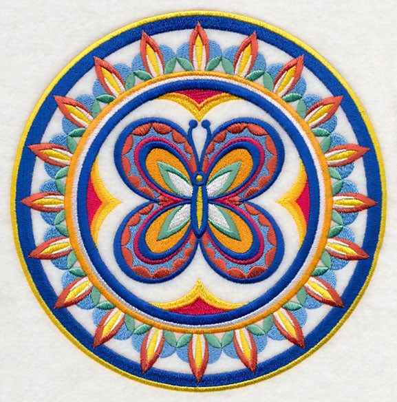 Majolica Butterfly Medallion