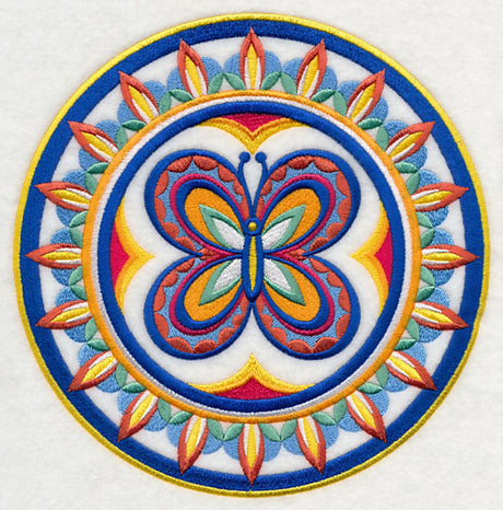 Majolica Butterfly Medallion