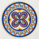 Majolica Butterfly Medallion