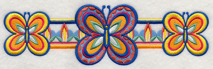 Majolica Butterfly Border