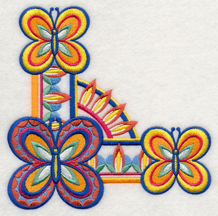 Majolica Butterfly Corner