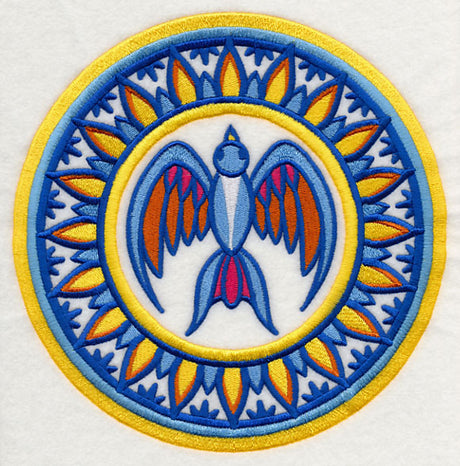 Majolica Bird Medallion