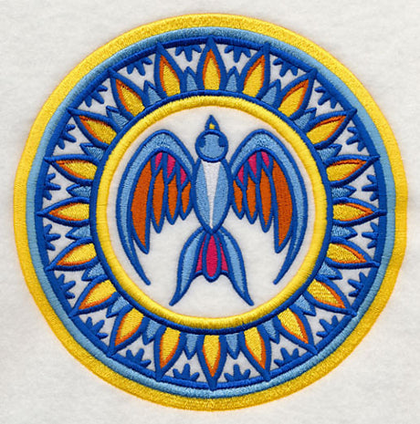 Majolica Bird Medallion