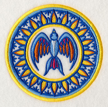 Majolica Bird Medallion