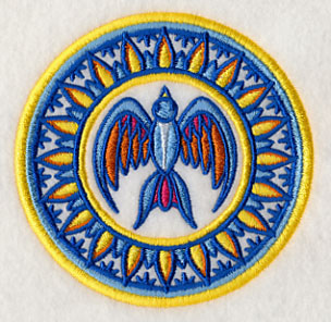 Majolica Bird Medallion