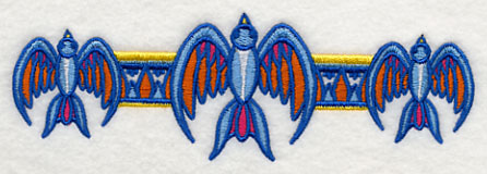 Majolica Bird Border