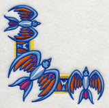 Majolica Bird Corner