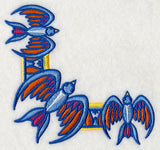 Majolica Bird Corner