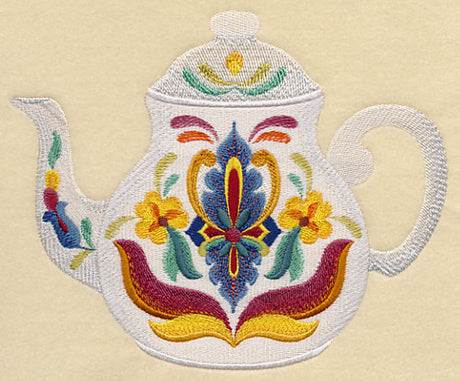 Majolica Tea Party - Teapot