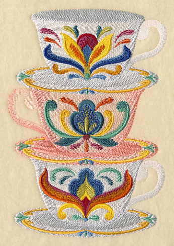 Majolica Tea Party - Teacups