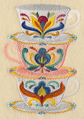 Majolica Tea Party - Teacups