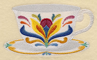 Majolica Tea Party - Teacup 1