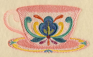 Majolica Tea Party - Teacup 2